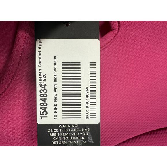 NWT 24seven Comfort Apparel Plus Size Keyhole Neck Dress Size 1X - Picture 6 of 6